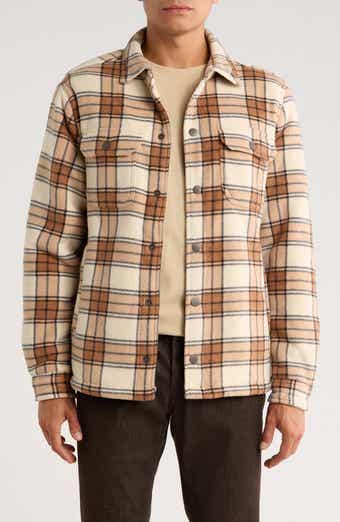 Edgewood Plaid Bonded Fleece & Faux Shearling Jacket