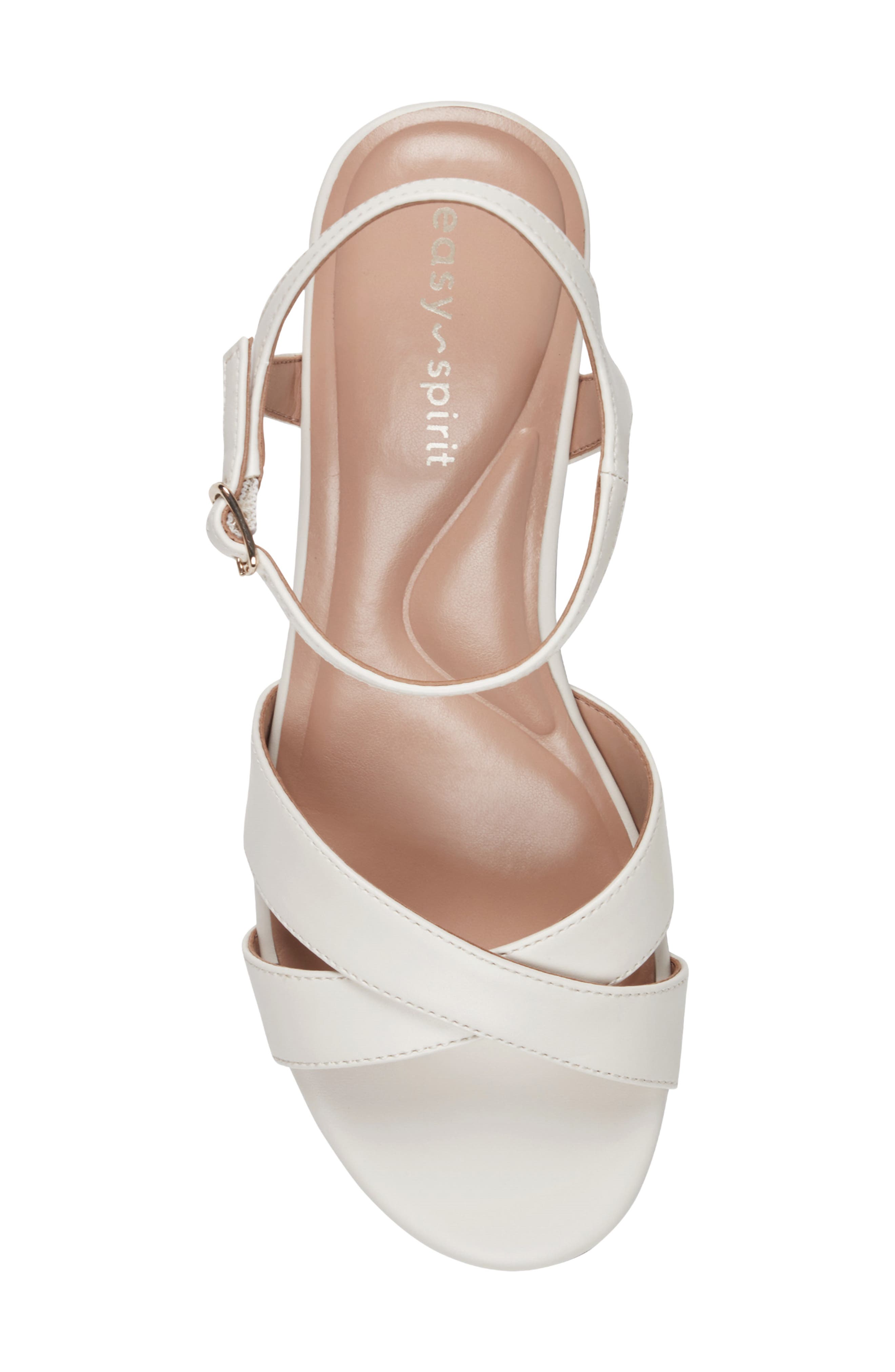 Easy Spirit Noya Wedge Sandal, Alternate, color, Ivory