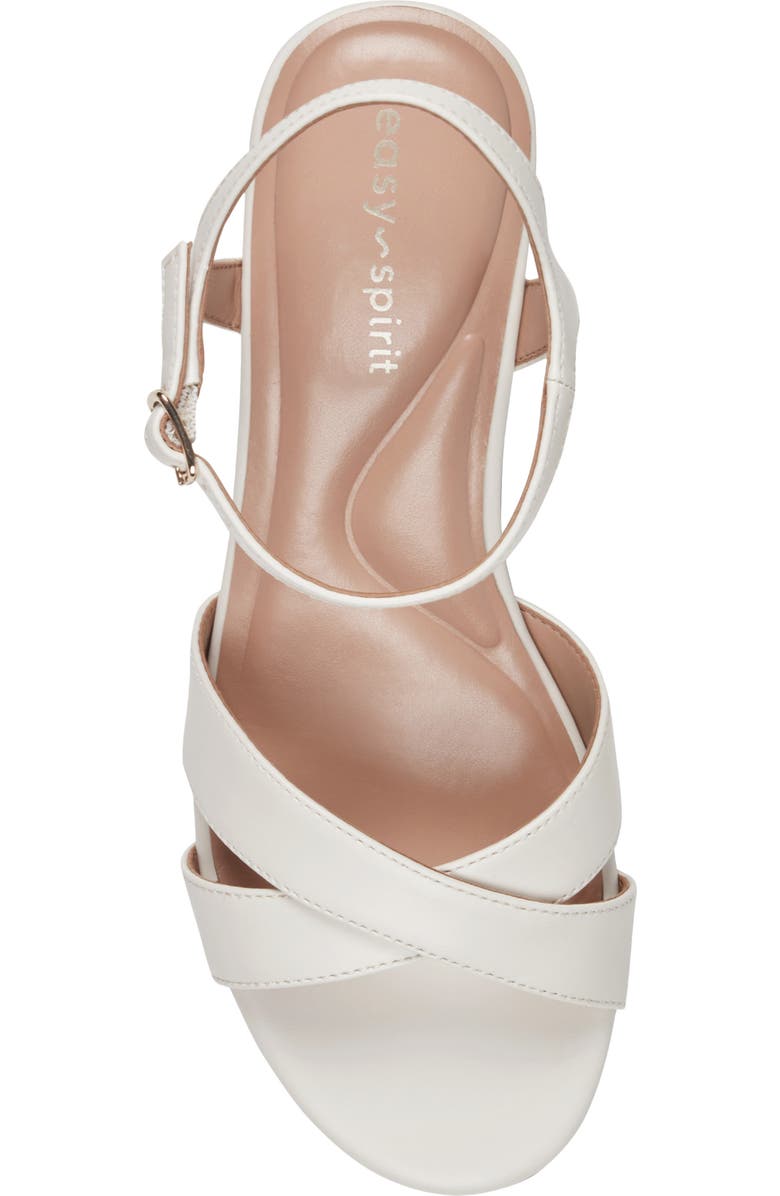 Easy Spirit Noya Wedge Sandal, Alternate, color, Ivory