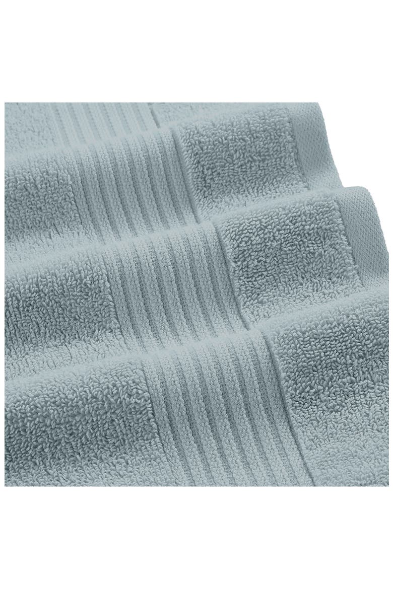 Jacquard 6-Piece Towel Set, Alternate, color, SOFT GRAY