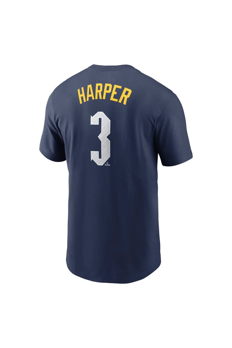 Men's Nike Bryce Harper Royal Philadelphia Phillies 2024 City Connect Fuse Name & Number T-Shirt, Alternate, color, Royal