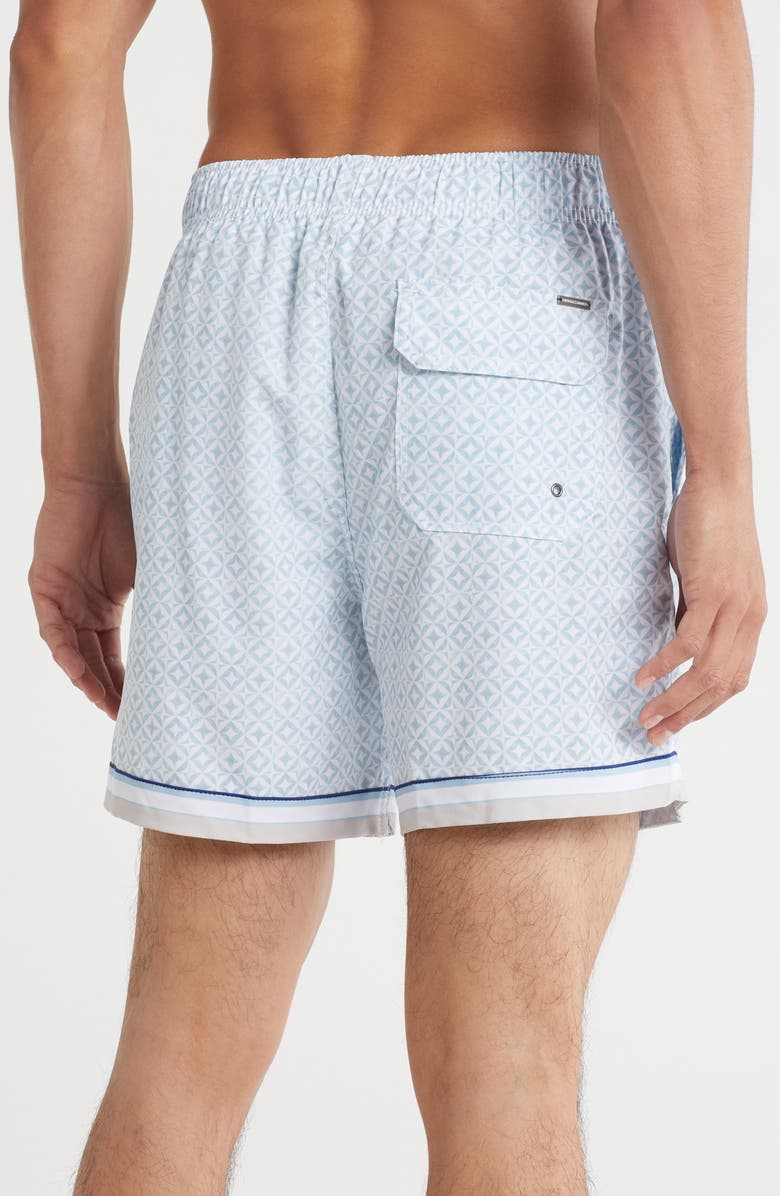 Vintage Summer 4-Way Stretch Volley Swim Shorts, Alternate, color, Light Blue