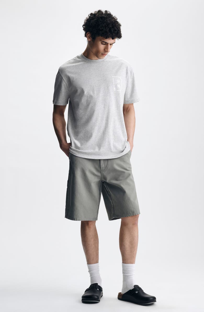 Brooklyn Industries Heathered Cotton Logo Graphic T-Shirt, Alternate, color, 