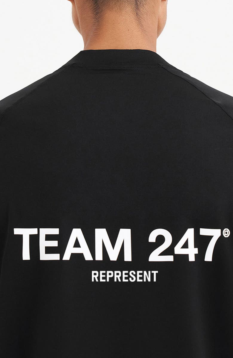 Represent Team 247 Oversize Graphic T-Shirt, Alternate, color, Jet Black