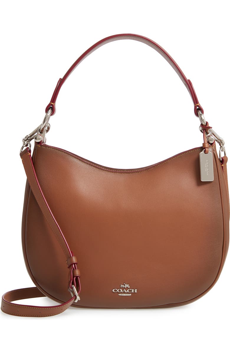 COACH Nomad Burnished Leather Crossbody Bag, Main, color,