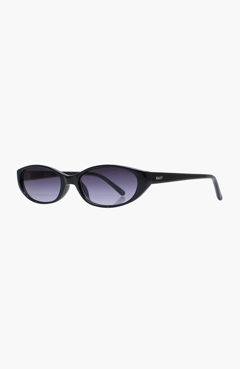 Reality Eyewear Velvet Kitten Sunglasses, Alternate, color, Shiny Jett Black