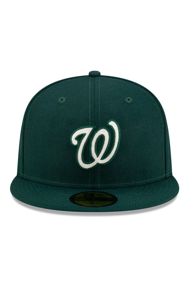 x Diet Starts Monday Washington Nationals Fitted Wool Twill Baseball Cap, Alternate, color, GREEN