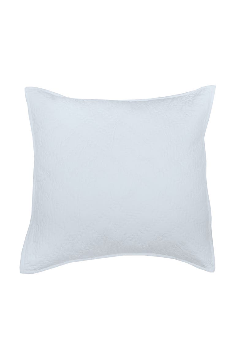 26" x 26" Sutton Fog Cotton Euro Sham - Machine Washable, Main, color, Blue