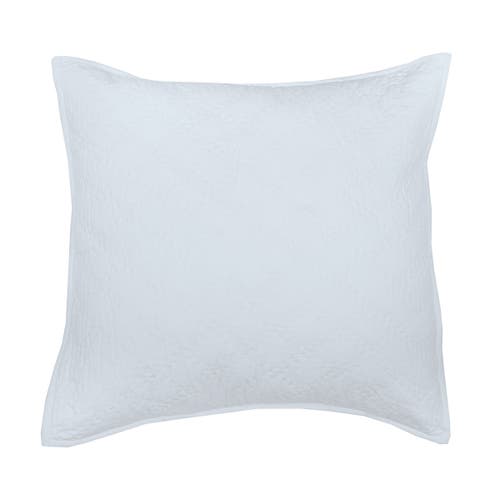Elisabeth York 26" X 26" Sutton Fog Cotton Euro Sham In White
