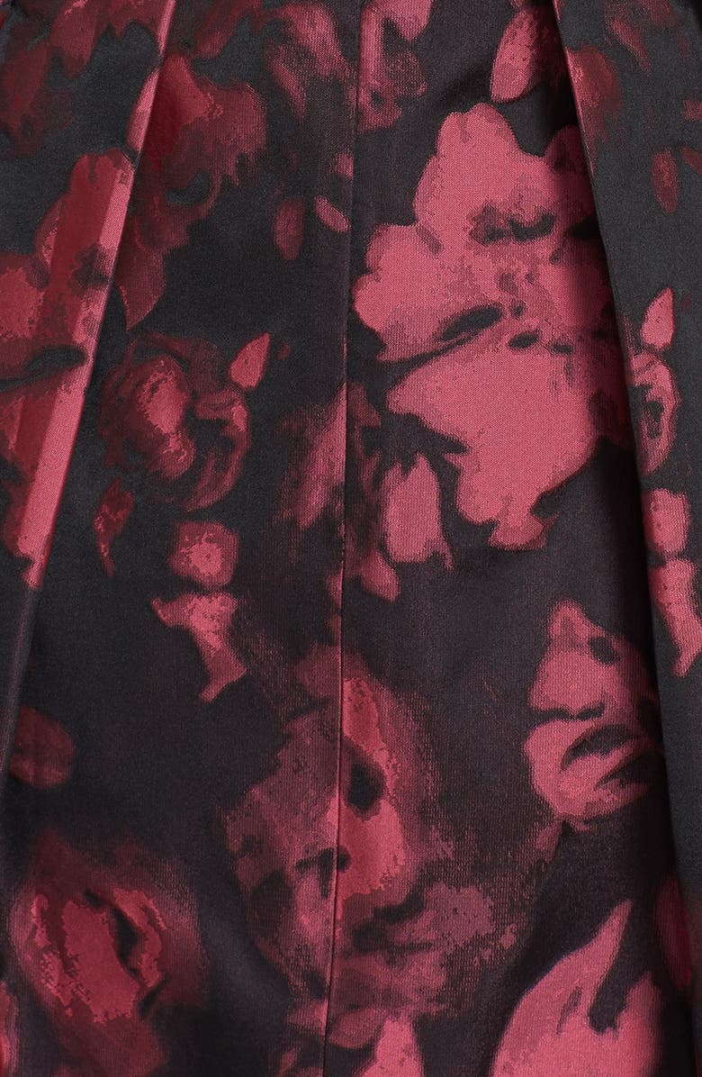 Eliza J Jacquard Fit & Flare Dress, Alternate, color, 