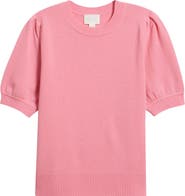 Caslon® Puff Sleeve Wool & Cashmere Sweater