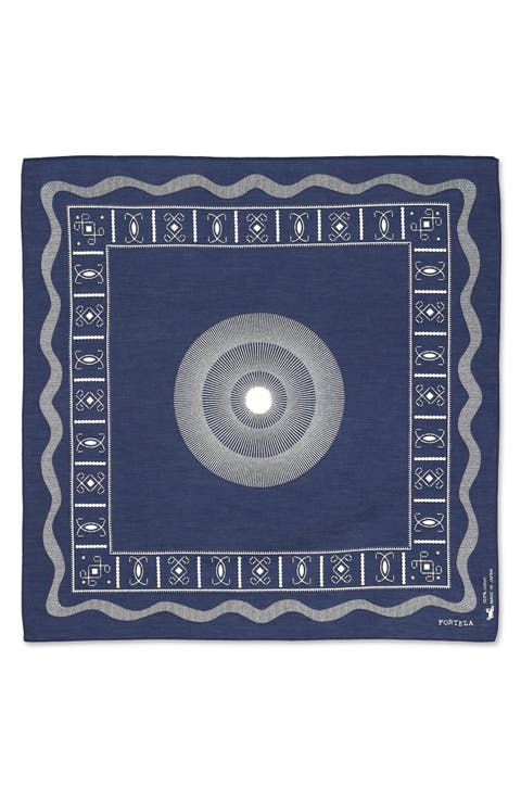 Circle Print Cotton Bandana