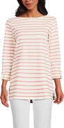 Lands' End Supima Cotton Adjustable 3/4 Sleeve Boatneck Tunic