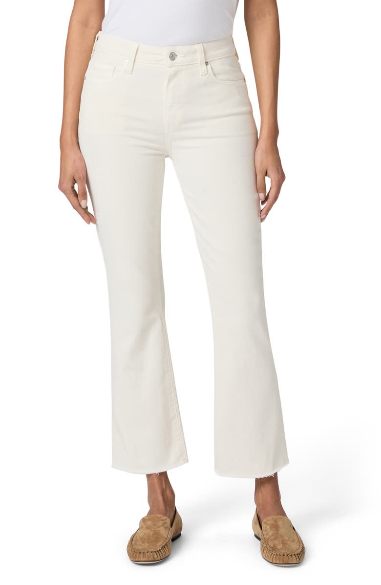 PAIGE Mason Raw Hem Ankle Straight Leg Jeans, Main, color, Cream Cloud
