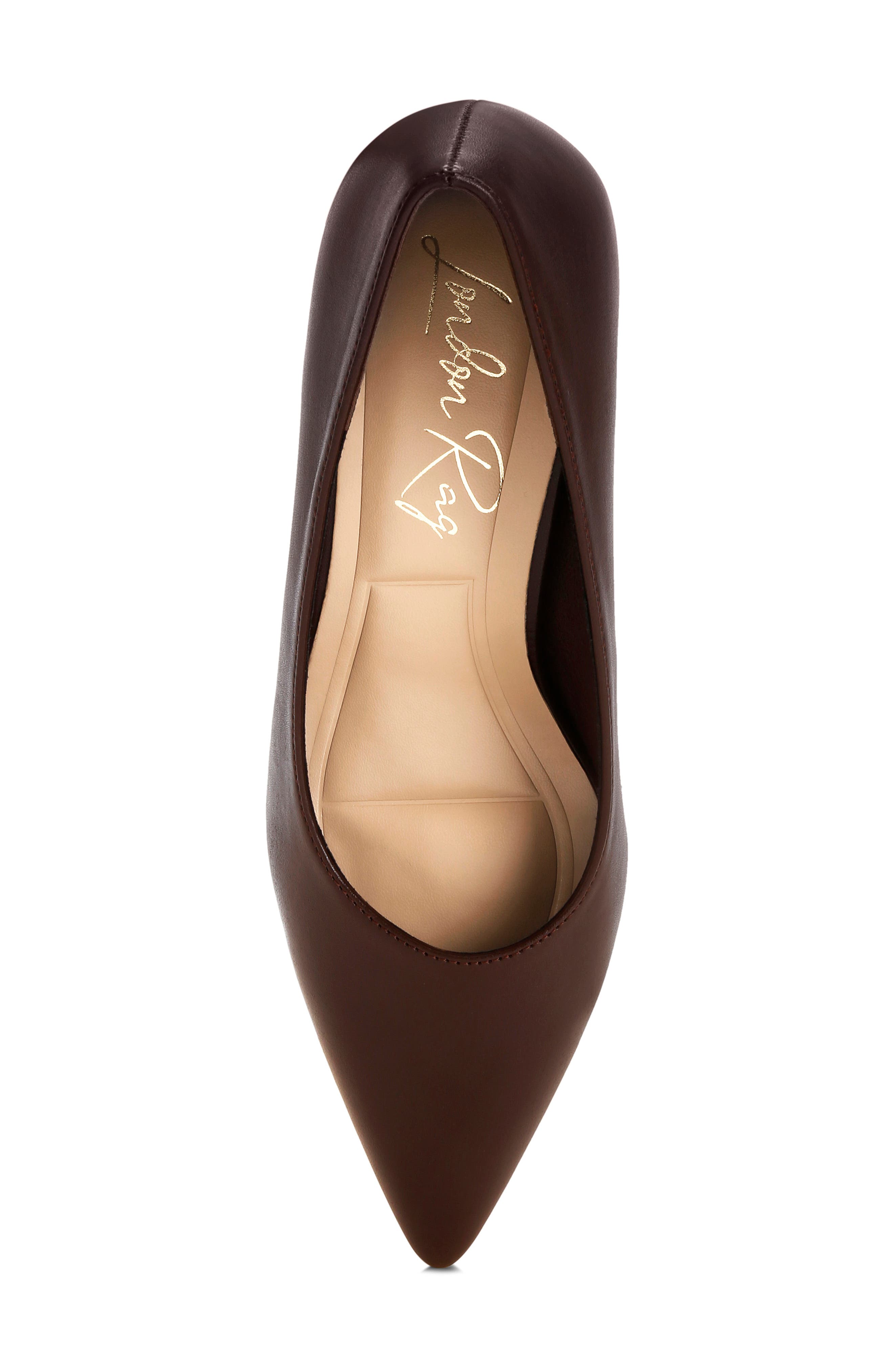 Blara Pointed Toe Pump, Alternate, color, BROWN