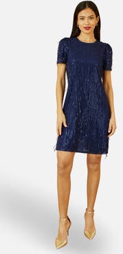 Yumi Dripping Sequin Tunic Dress