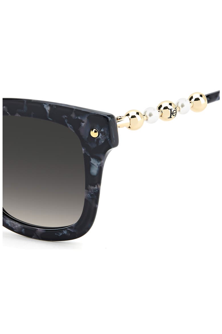 HER 0407/G/S 51mm Gradient Rectangular Sunglasses, Alternate, color, BLACK MARBLE/ DARK GREY SF