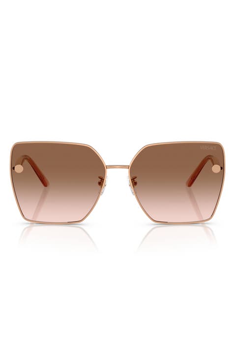 63mm Oversize Gradient Square Sunglasses