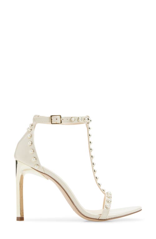Jessica Simpson Qylla Ankle Strap Stiletto Sandal In White