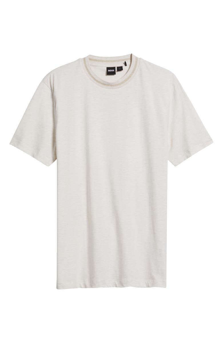 BOSS Thompson Cotton T-Shirt, Alternate, color, Open White