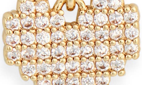 Leith 3-pack Faux Pearl & Cz Heart Earrings In Gold