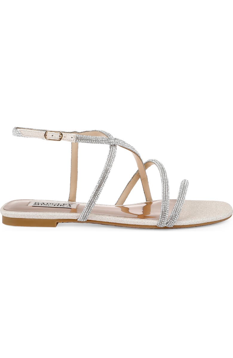 Badgley Mischka Collection Ivie Ankle Strap Sandal, Alternate, color, Gold