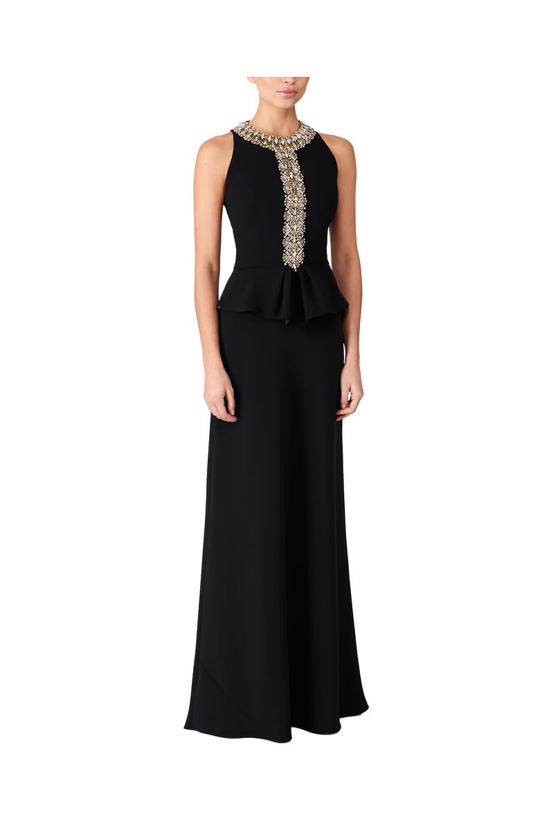 Jenny Packham Sulphice Maxi Dress, Alternate, color, Liquorice