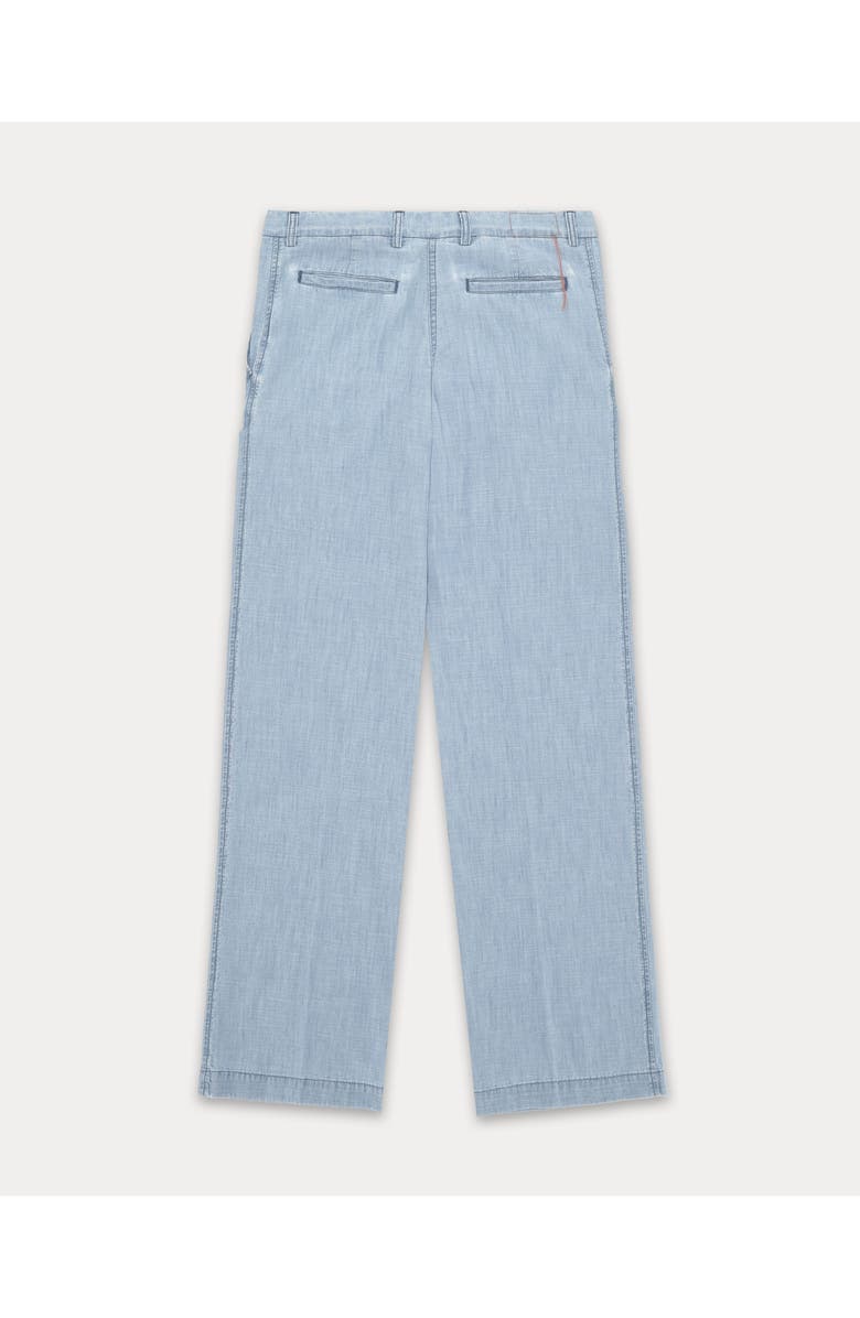 Fortela Jelene Chambray Trousers, Alternate, color, Bleach Wash