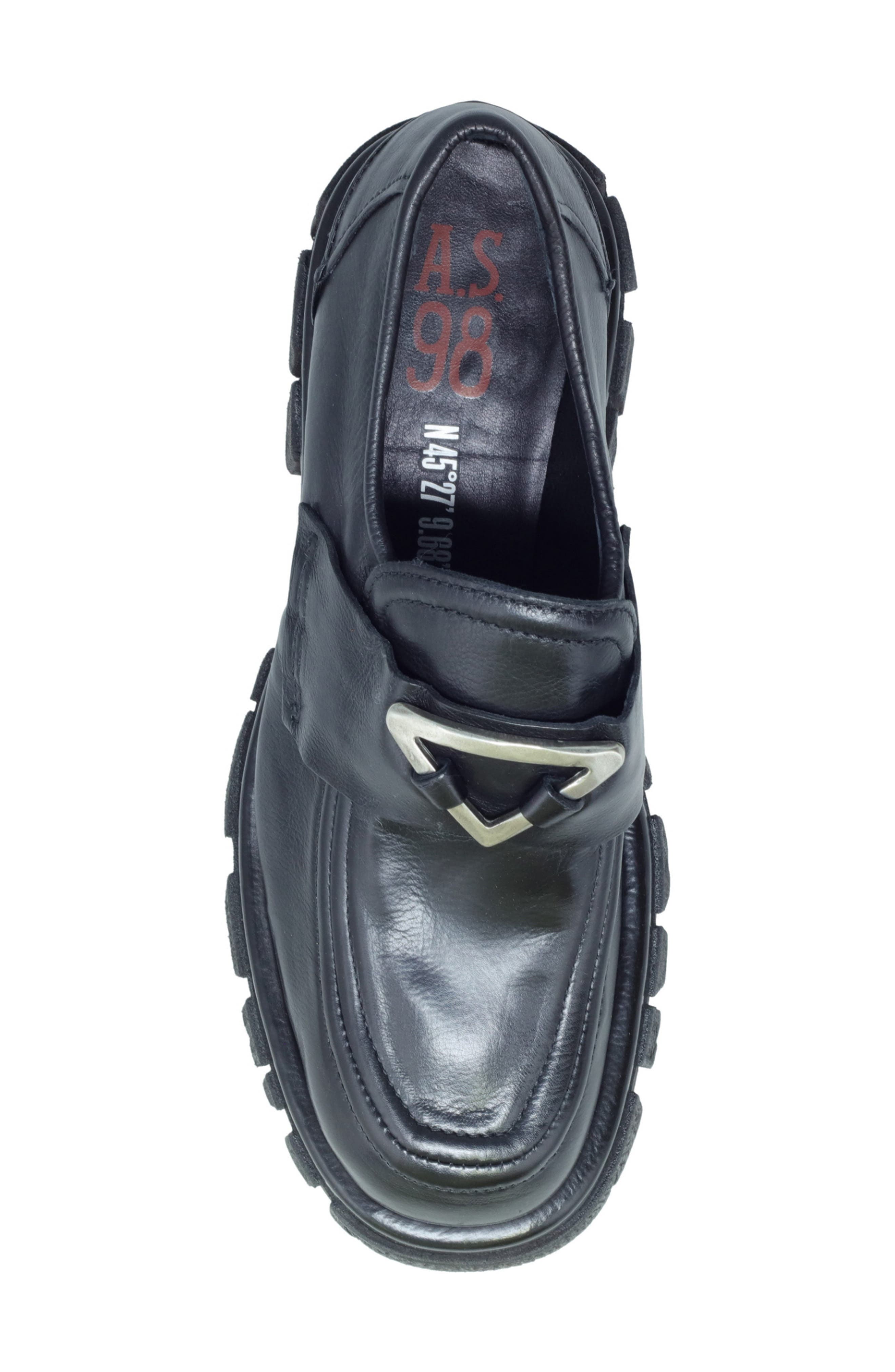Harpie Lug Sole Oxford, Alternate, color, BLACK
