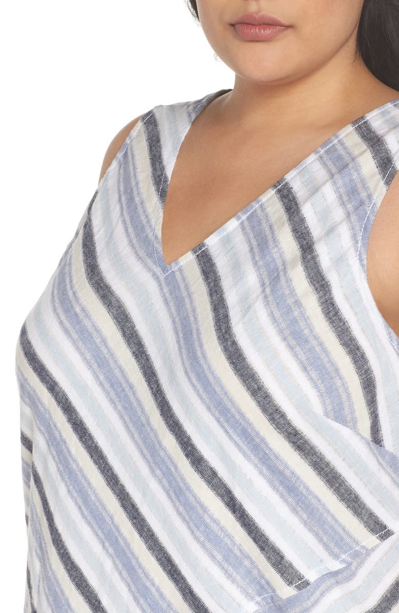 Caslon<sup>®</sup> Stripe A-Line Maxi Dress, Alternate, color, 