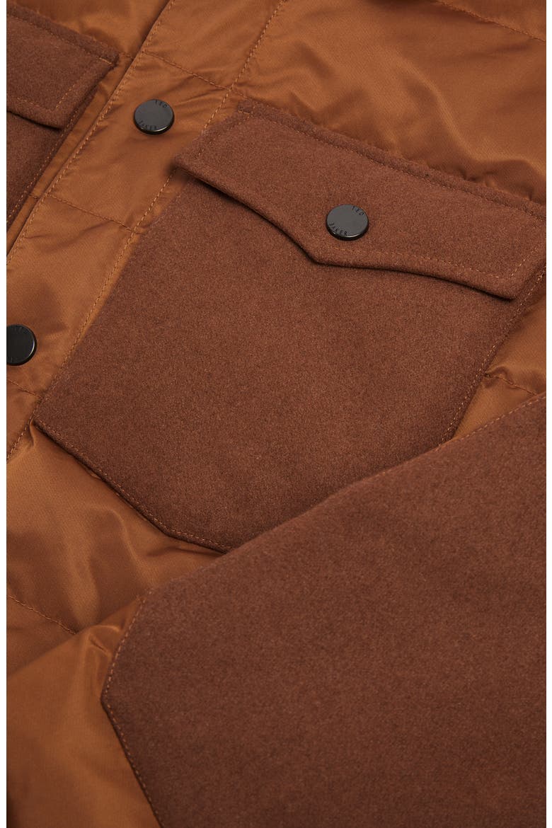Quilted Jacket, Alternate, color, BROWN
