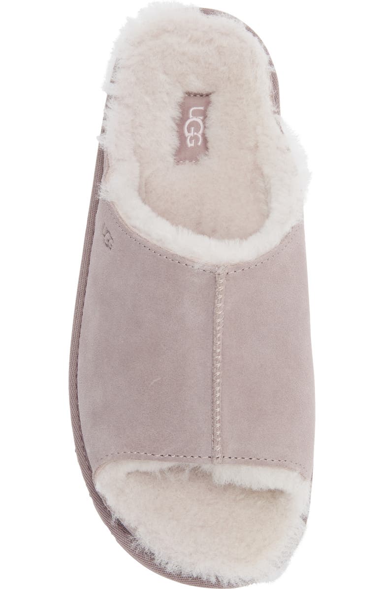 UGG<sup>®</sup> Greenport Genuine Shearling Lined Platform Slide Sandal, Alternate, color, Sugarplum