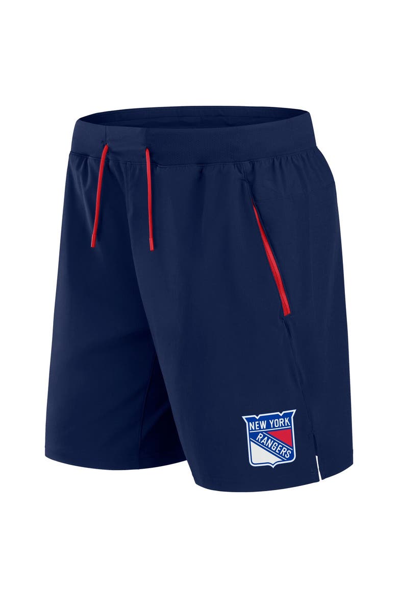 Men's Fanatics Navy New York Rangers Authentic Pro Rink Performance Shorts, Alternate, color, Navy