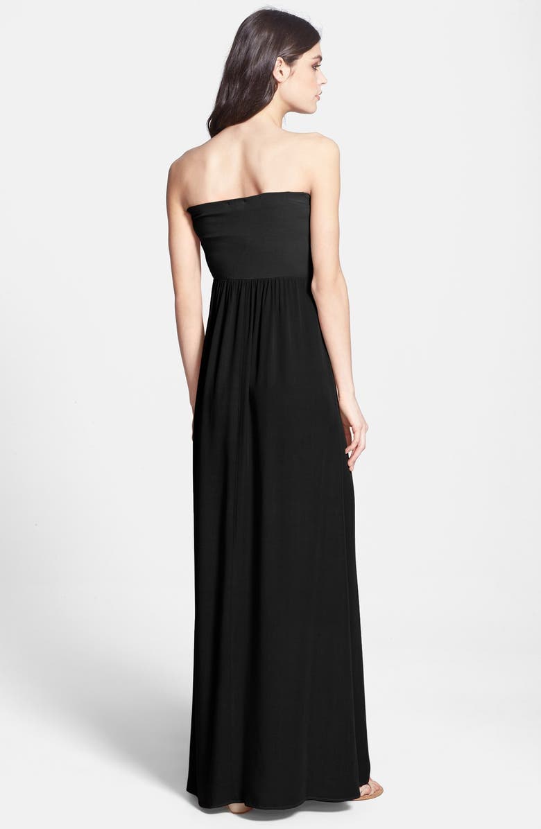 Splendid Strapless Knit Maxi Dress, Alternate, color, 