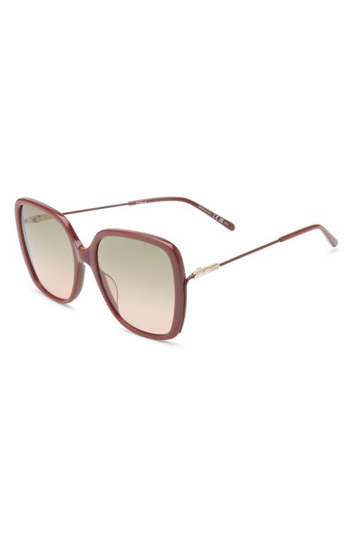 Chloé 57mm Square Sunglasses In Brown