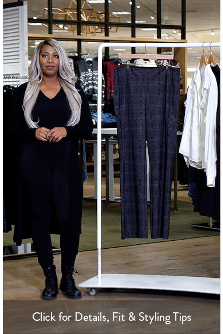 Plaid High Waist Ponte Knit Pants video