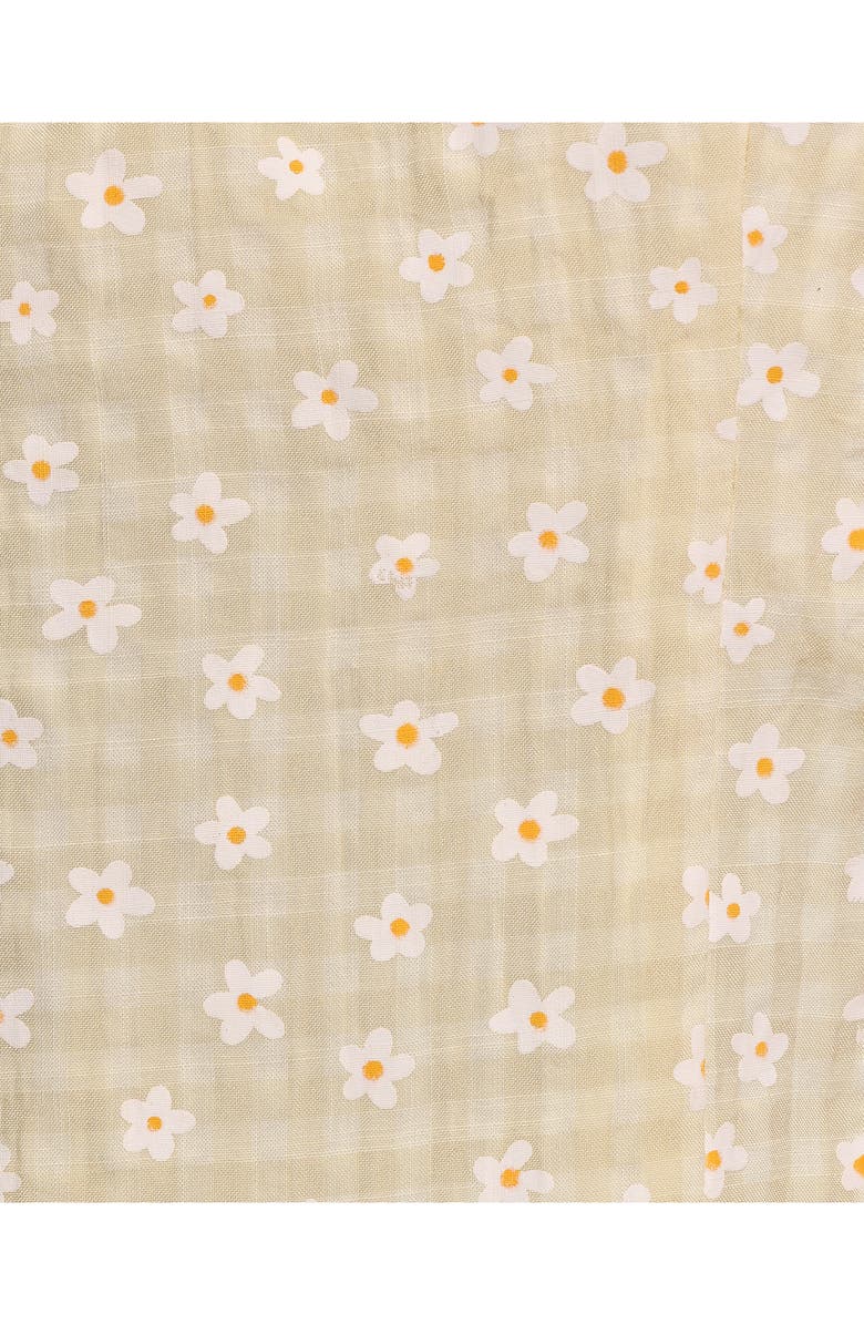 Petal & Pup Capra Floral Gingham Tie Front Tank, Alternate, color, Yellow Gingham