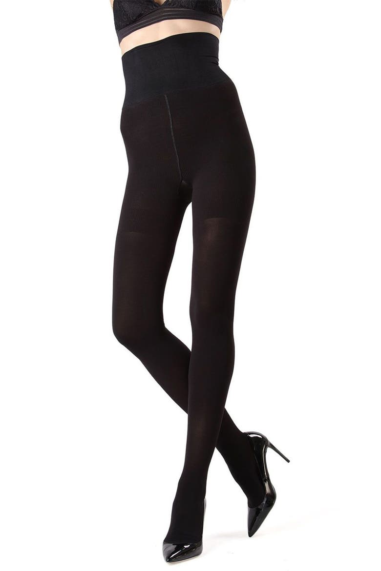 KillerFigure High Waist Shaper Tights, Alternate, color, BLACK