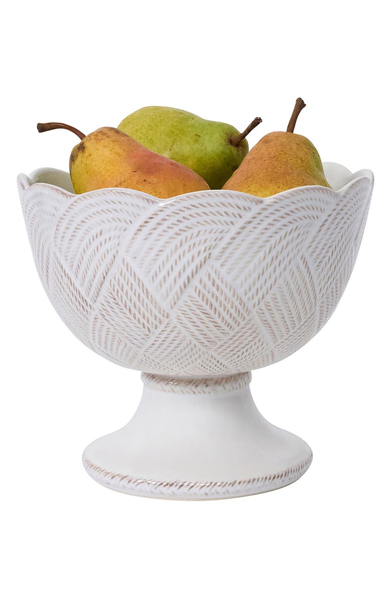 Juliska Le Panier Mystic Knot Footed Bowl, Alternate, color, Whitewash