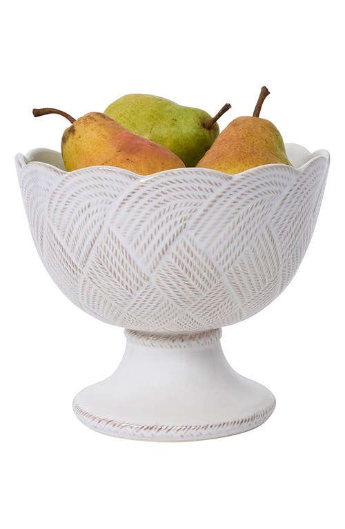 Juliska Le Panier Mystic Knot Footed Bowl In White