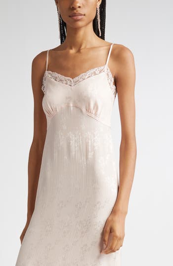 Deep Lace Trim Slipdress