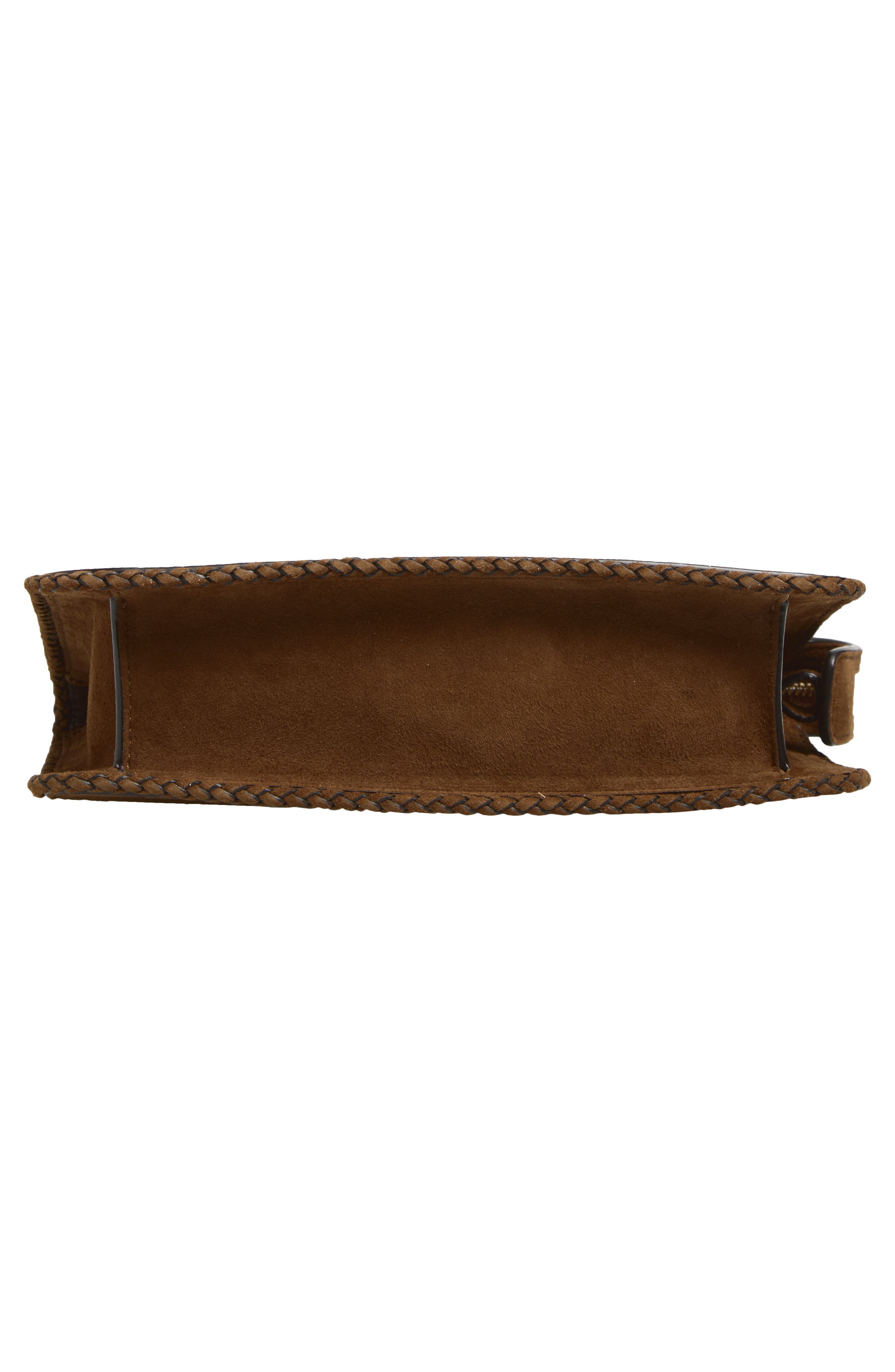 Etro Suede Crossbody Bag, Alternate, color, Ochre