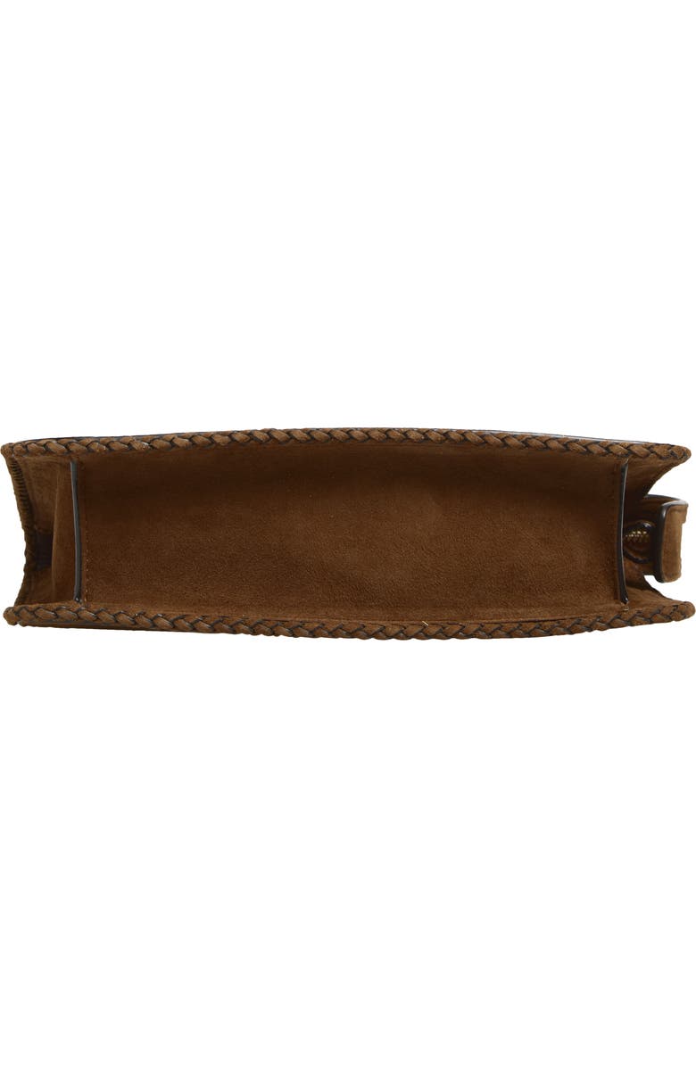 Etro Suede Crossbody Bag, Alternate, color, Ochre