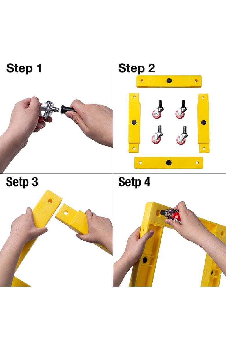 Trimate Furniture Dolly, Alternate, color, Yellow
