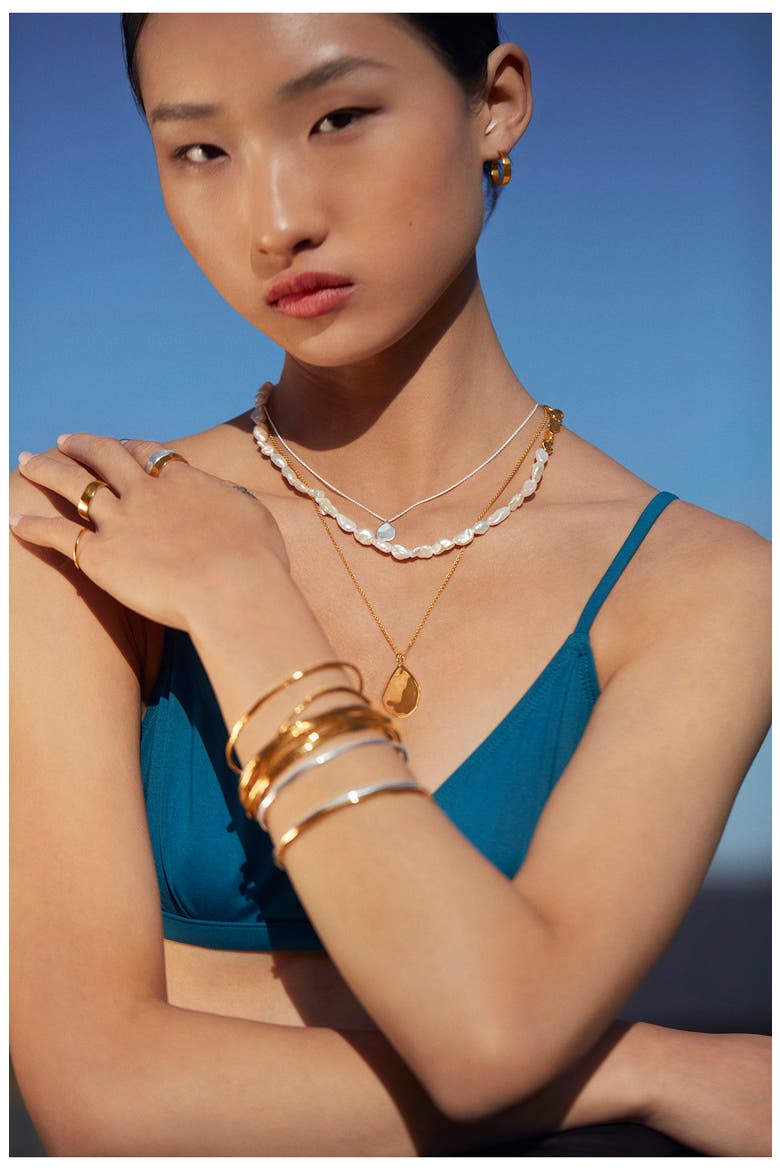 MV Siren™ Muse Bangle, Alternate, color, 18CT GOLD VERMEIL/SILVER