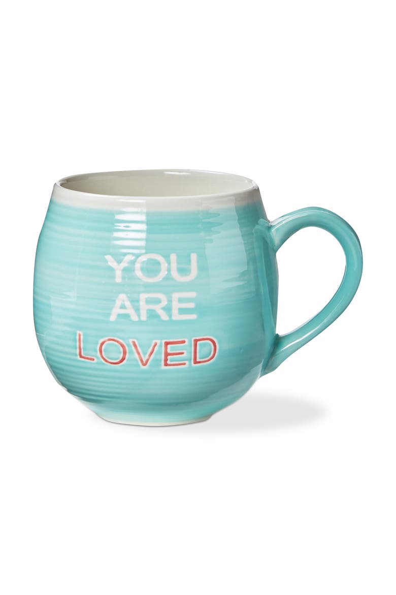You Are Loved Mug Multi Stoneware Spring, Main, color, Blue
