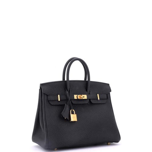 Pre-owned Hermes Hermes Birkin Handbag Black Togo With Gold Hardware 30 In Black