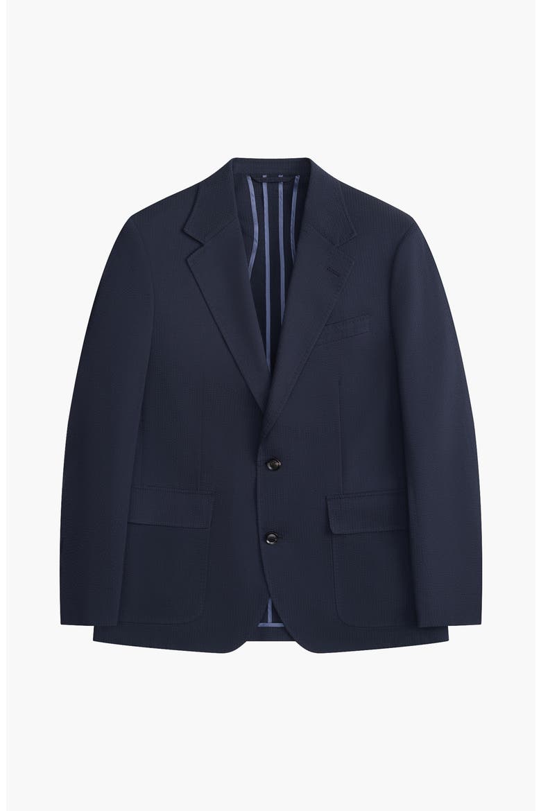 Seersucker Suit Jacket, Alternate, color, Navy