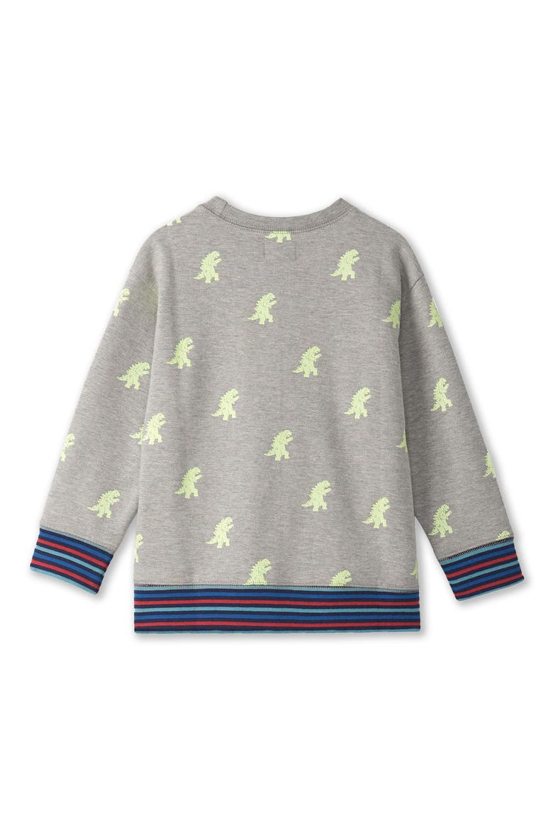 Kids' Monster Glow-in-the-Dark Sweatshirt, Alternate, color, GREY