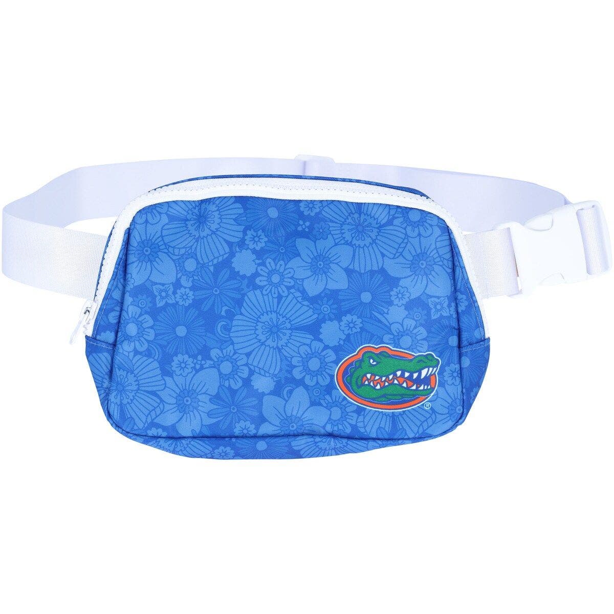 ZOOZATZ Florida Gators Floral Print Fanny Pack, Main, color, Royal